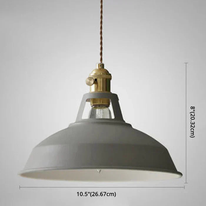 IronGlow Industriell Retro-Hengelampe i metall, E27