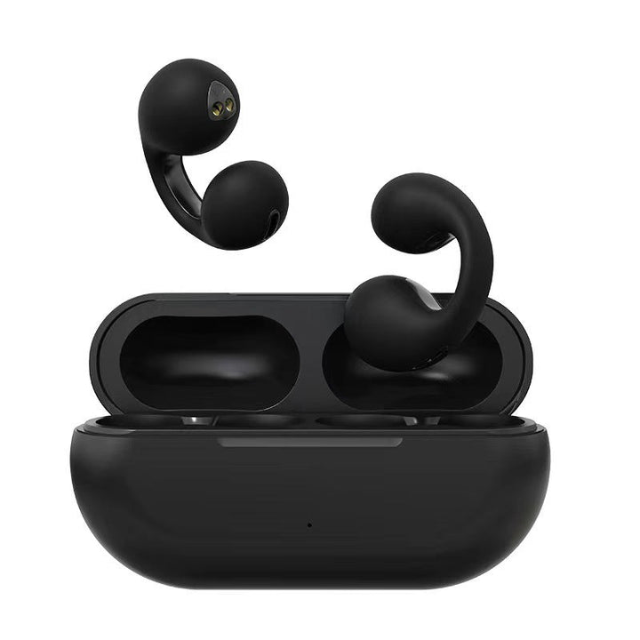 Bone conduction headphones with clip for the ear, wireless | luvikno