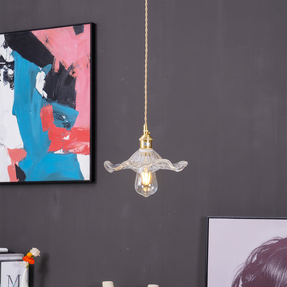 Trendy Hibiscus Flower Pendant Lamp - FlowerLite | Luvikno
