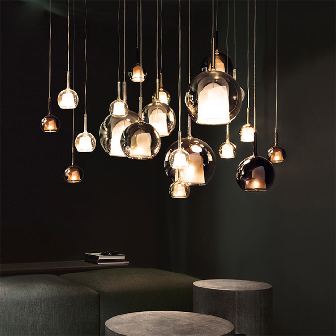 CelestialGlow Light - Moderne Glass Pendellampe | Luvikno