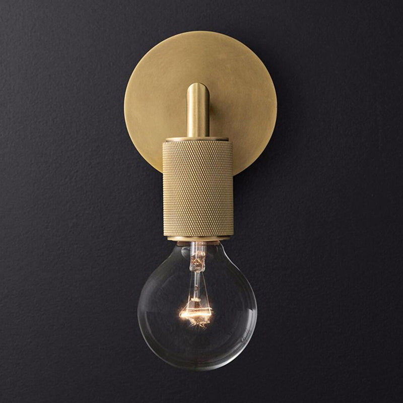 Vegglampe Messing Metall Dobbel Lyspære Vegglampe Luvikno