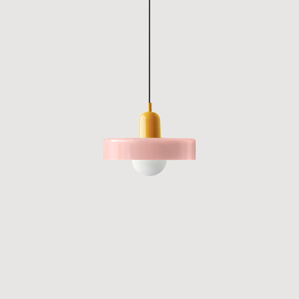 Bauhaus Fargerik Glass Pendelampe - Moderne Designlampe for Stue og Spisestue | Luvikno