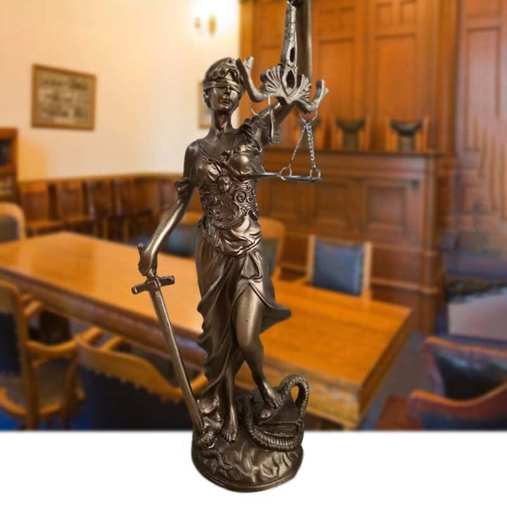Gudsinnes av rettferdighet statue dekorasjon | Luvikno