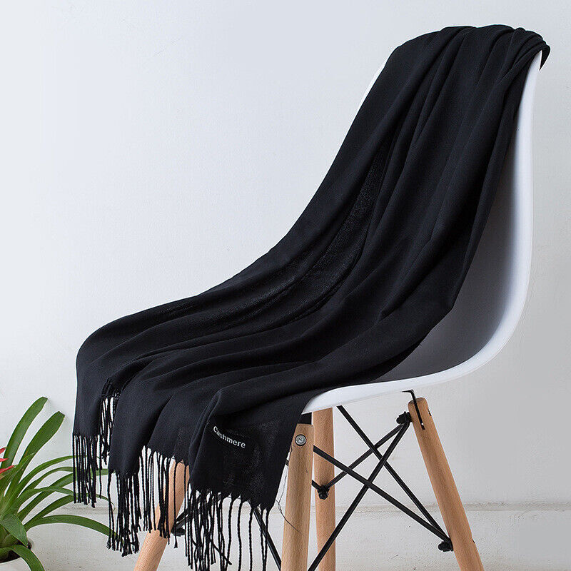 Cashmere skjerf for kvinner Myk Varm Vinter Sjall Luvikno