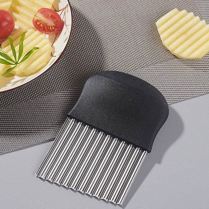 Rustfritt Stål Potet Bølge Skjærer Kniv | Luvikno