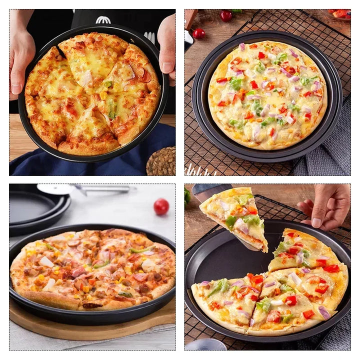Sett av 3 Pizzapanner Non-Stick Luvikno