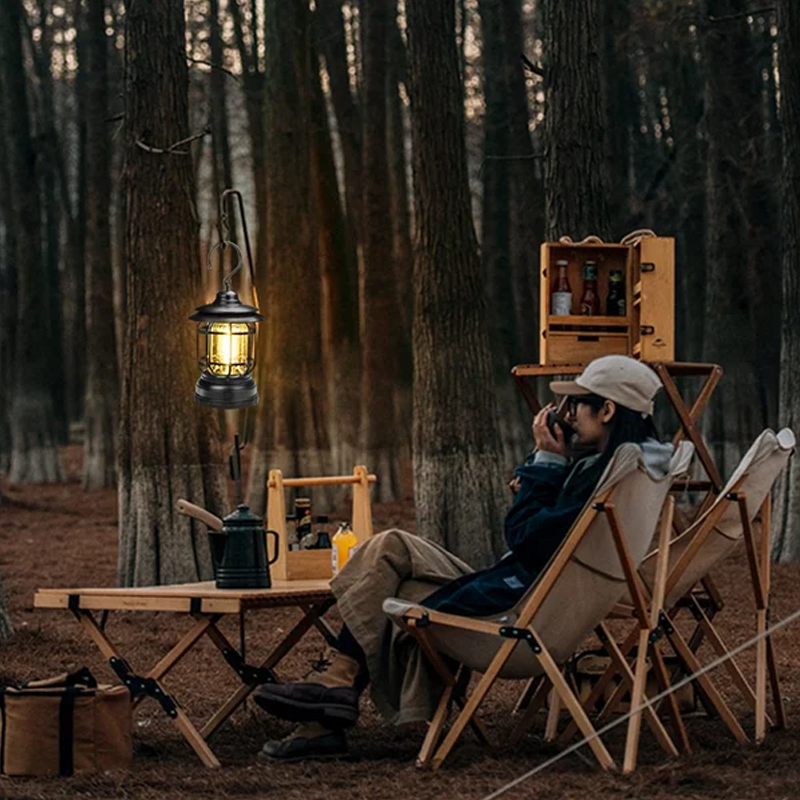 Luvikno | Bærbar Retro Campinglampe