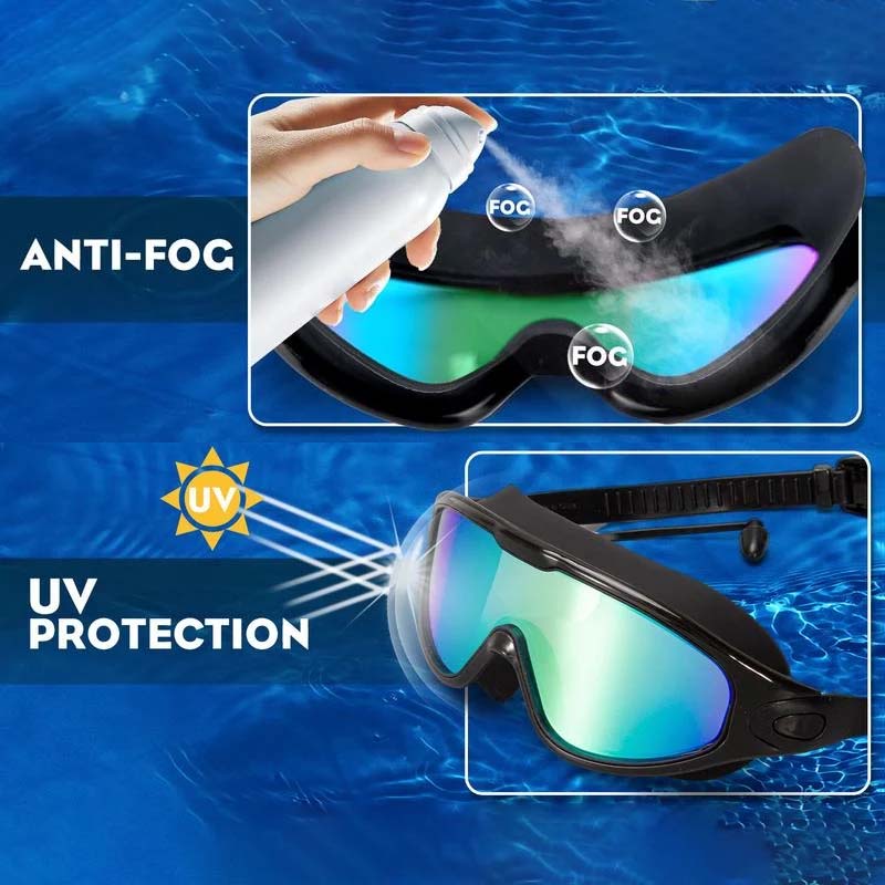 Bredtsyn Anti-Fog Svømmebriller Luvikno
