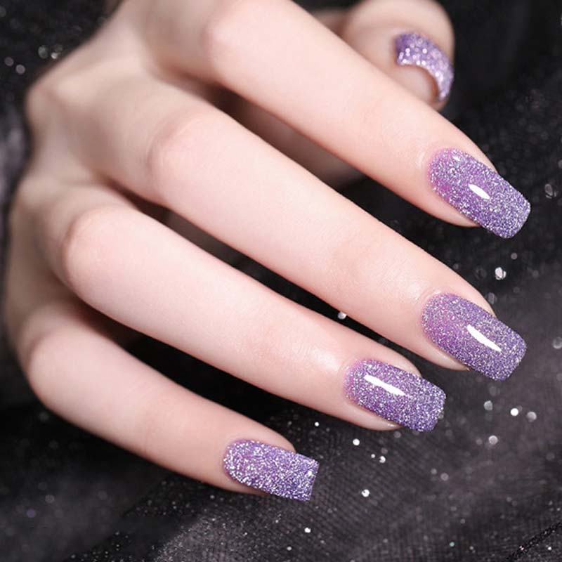 Høy tetthet glitter neglelakk gel | Luvikno