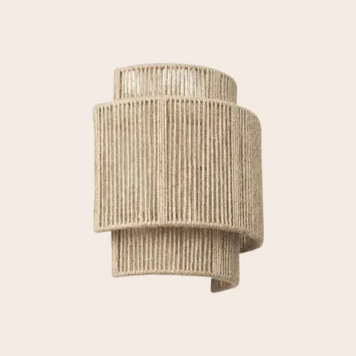 Luvikno | Moderne Flettet Rattan Vegglampe