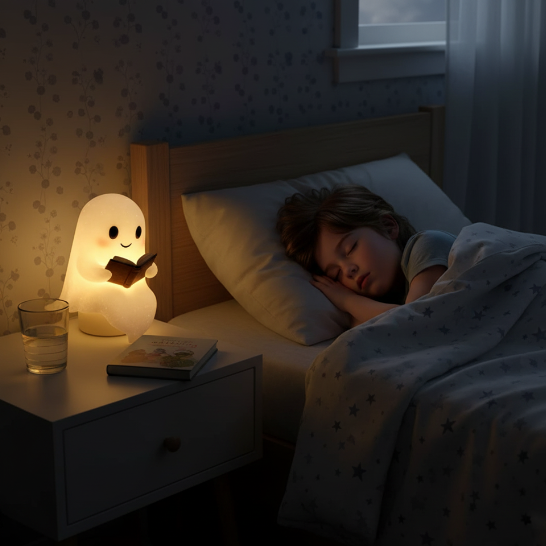 Luvikno | NightSpirit Lampe – Håndlaget Dekorativ Nattlampe med Varme Lys