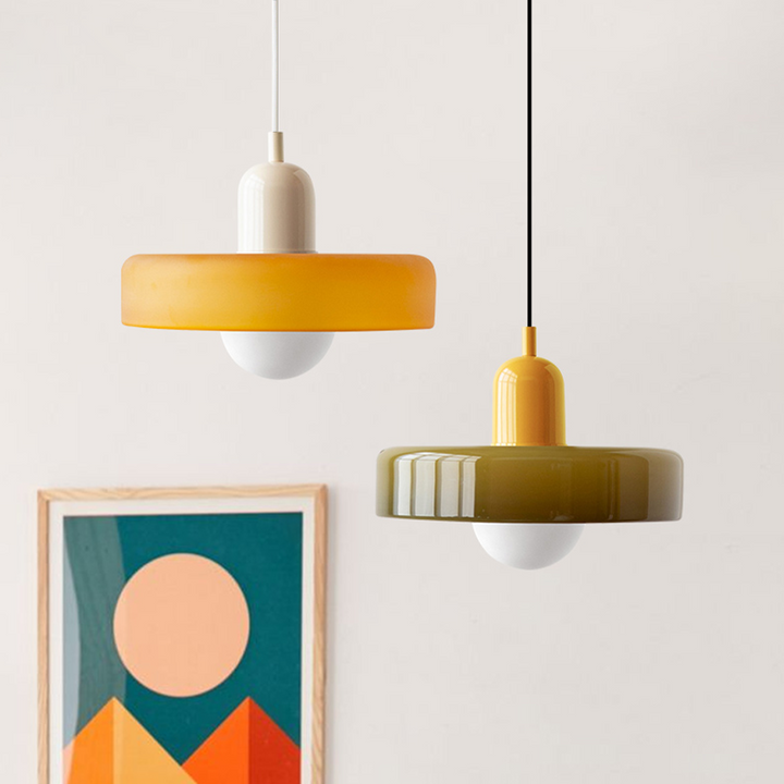 Farget glasspendellampe - BauLume | Luvikno