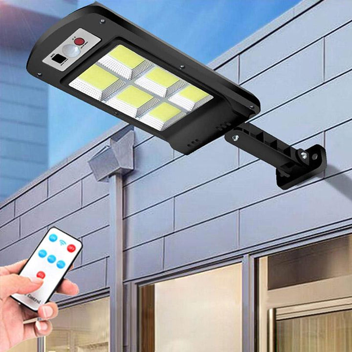 200W Utendørs Solenergi LED-Lampe med Fjernkontroll, Bevegelses- og Skumringssensor | Luvikno