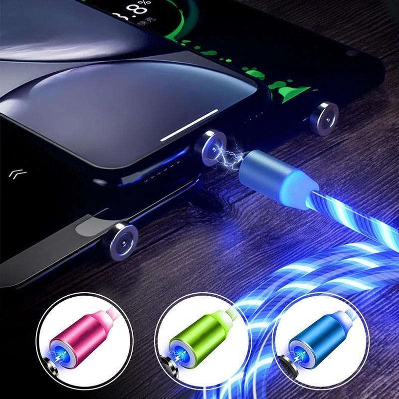 Magnetisk USB-ladekabel med LED | luvikno