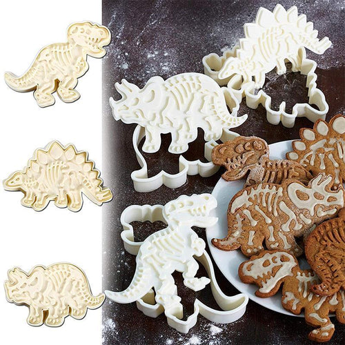 Dinosaur Kakeformer (3-pièces sett) | Luvikno