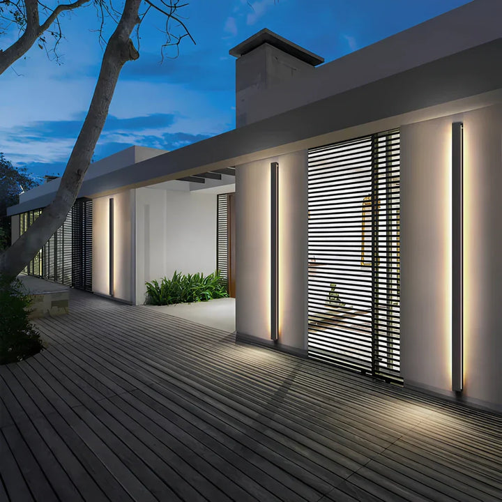 Utendørs Vegglampe Aluminium Moderne LED Vegglampe Luvikno