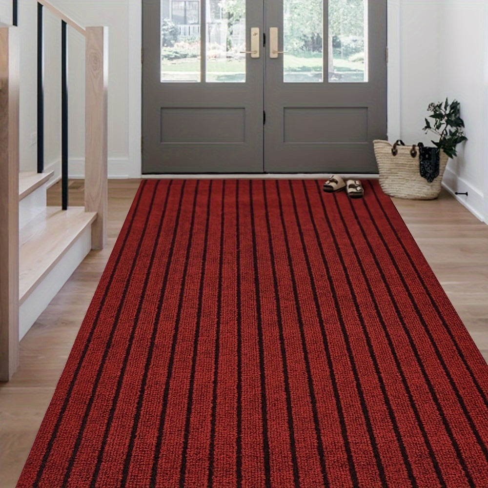 Non-slip Lang Løper - Vaskbar Teppett med Gummibakside for Innendørs og Utendørs | Perfekt for Hall og Balkong | Luvikno