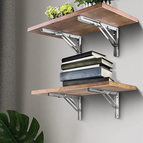 Folding Brakett | 2 sett tykke rustfrie stål sammenleggbare bordbraketter | Luvikno