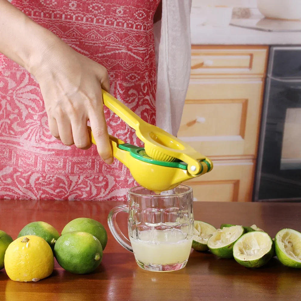 2-i-1 Aluminium Sitron Lime Press og Håndholdt Manuell Sitrus Juicer | Luvikno