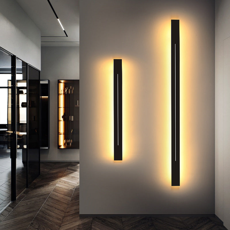Simplicity Bar Formet LED Veggmontert Lys Metall Stue Vegglampe Belysning | Luvikno