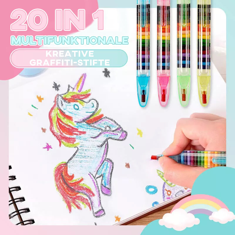Luvikno | 20 I 1 Multifunksjonelle Kreative Graffiti Penner