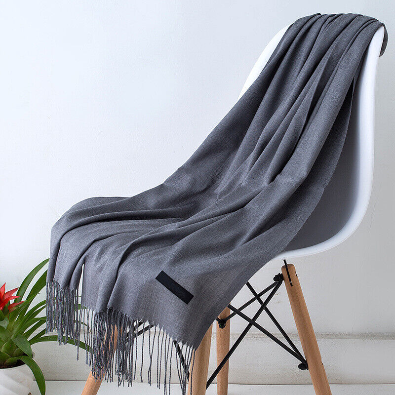 Cashmere skjerf for kvinner Myk Varm Vinter Sjall Luvikno