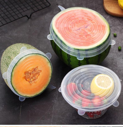 EcoLid - 6 Silikon Reusable Stretch Covers | Luvikno