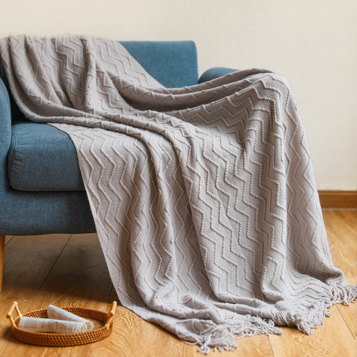Dame komfortabel og stilfull ullteppe Luvikno