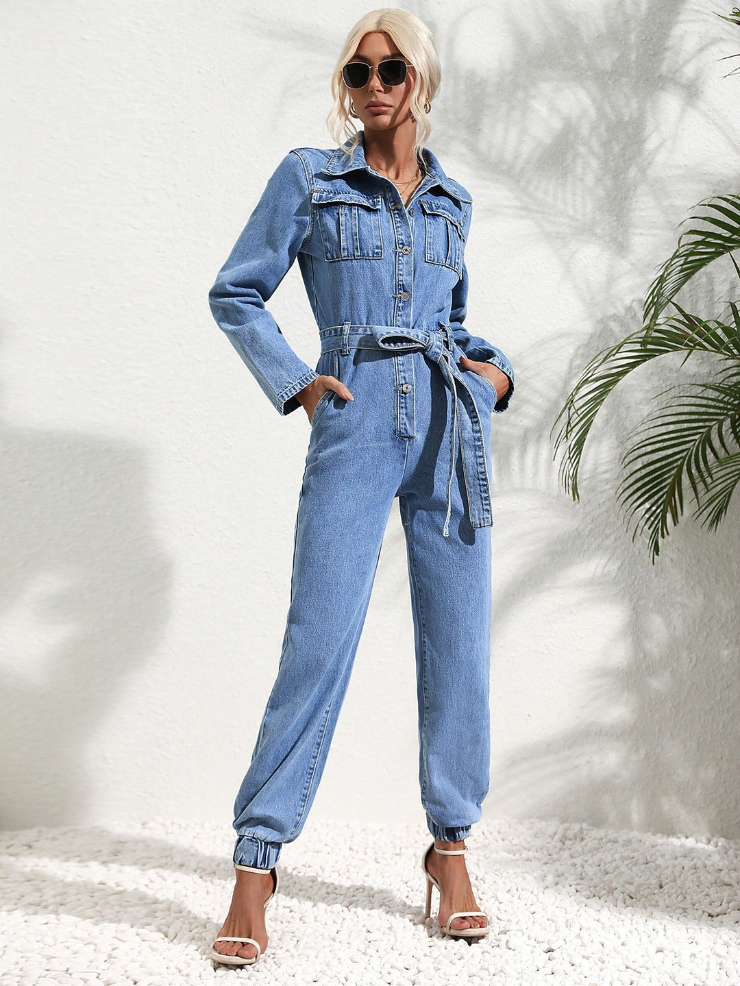 Luvik | Trendy denim outfit med klaffelommer