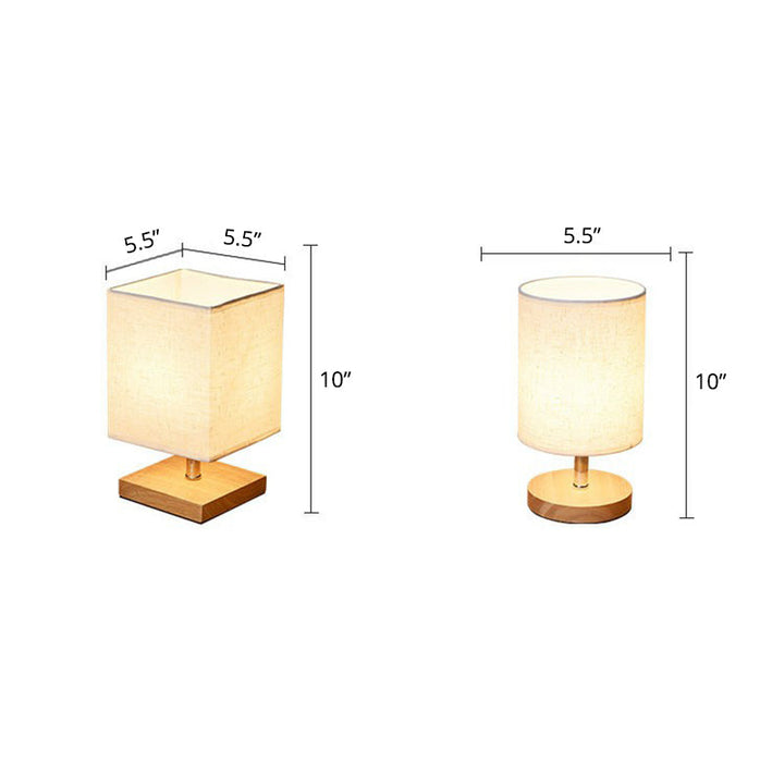 Stilig Minimalistisk Bordlampe - LinenWood | Luvikno