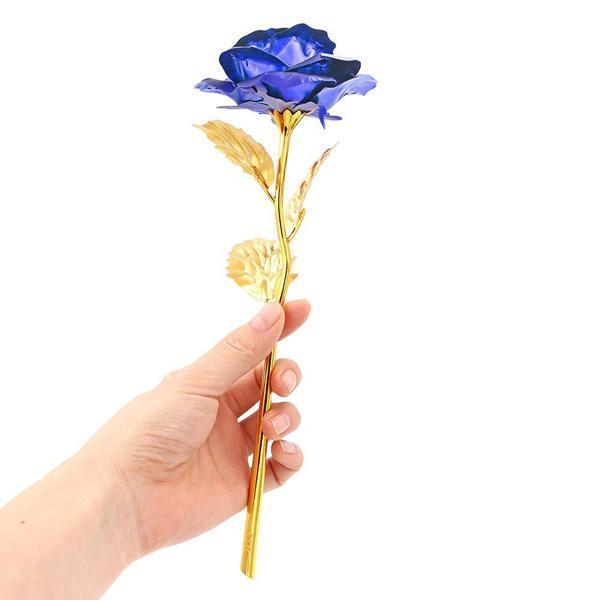 24K Gullfolie Rose Med Boks | Luvikno