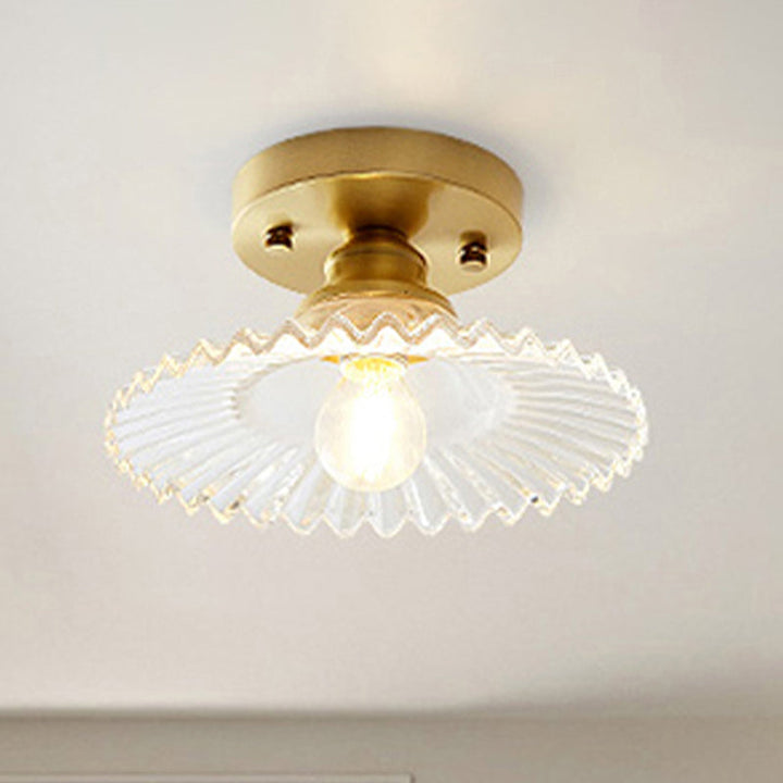 LumiCraft – Industriell Taklampe med Grønn Glasskjerm | Luvikno