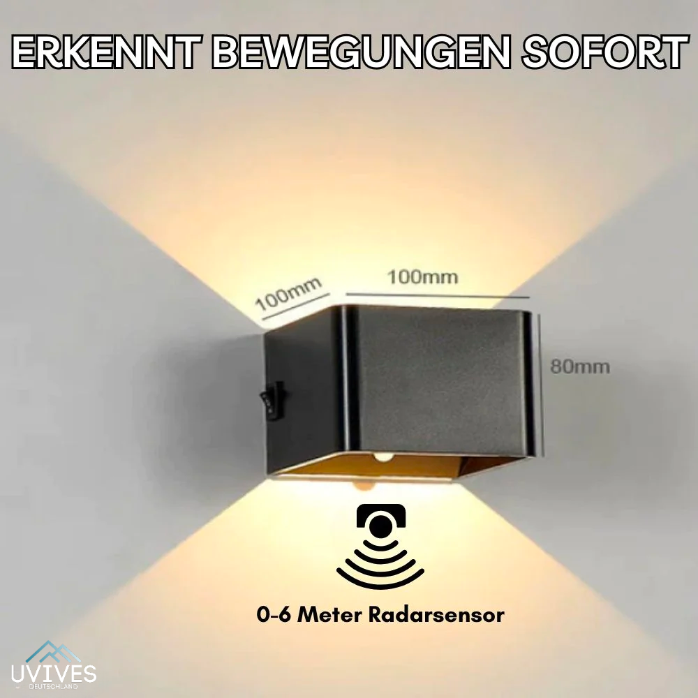 Luvikno | LuminaCube Trådløs Luksus Vegglampe