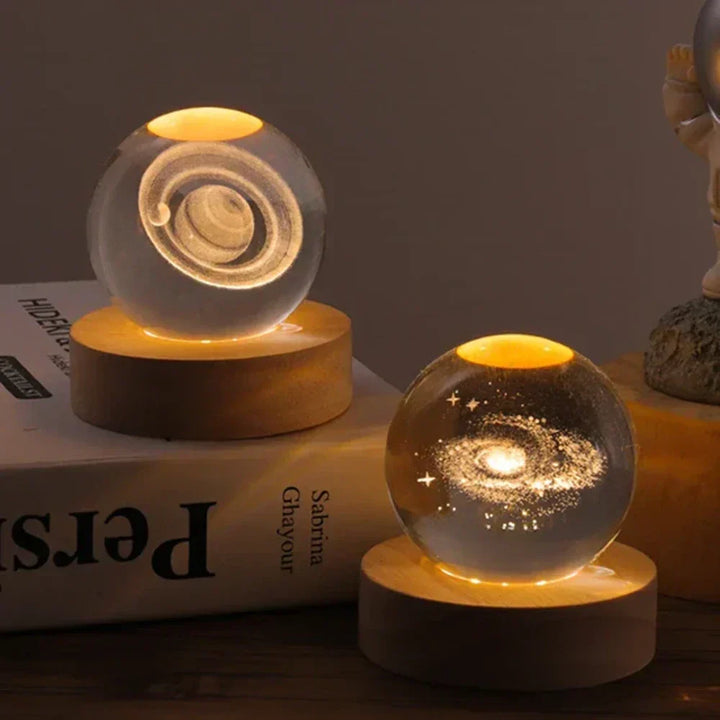 3D Gravert Krystallsfære - Celestia | Luvikno