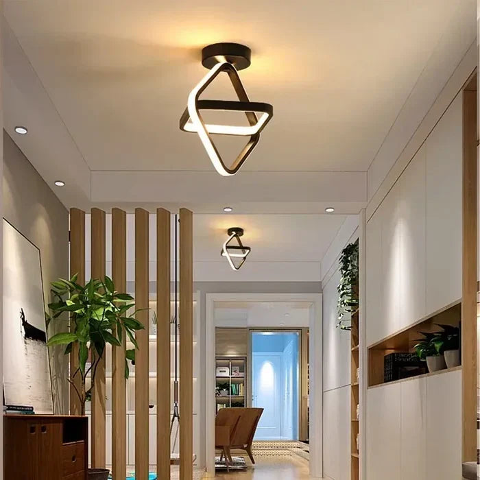 Moderne LED Taklampe med Dobbelt Ringdesign - Twilight Rings | Luvikno