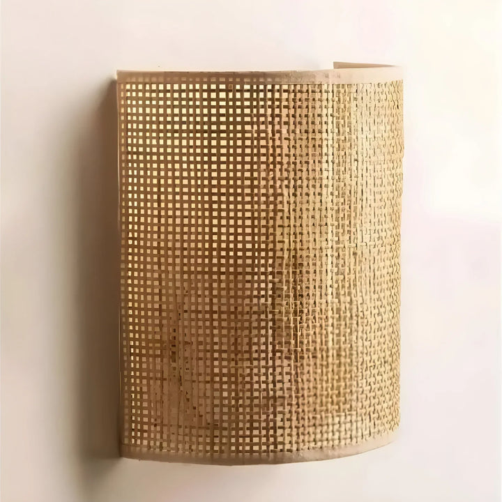 Luvikno | Moderne Flettet Rattan Vegglampe