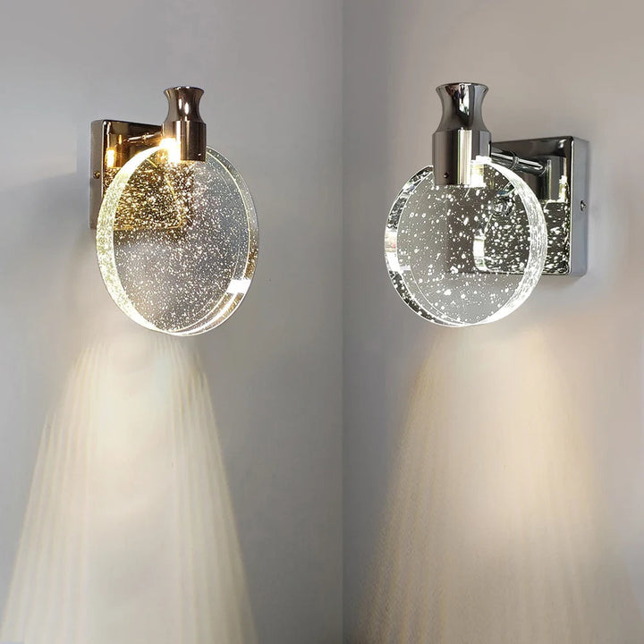 LumièreCéleste – Elegant Gullvegglampe for Atmosfæriske Interiører Luvikno