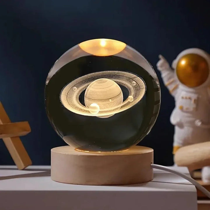 3D Gravert Krystallsfære - Celestia | Luvikno