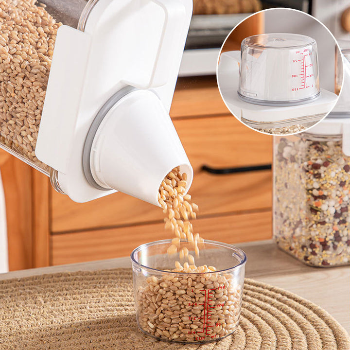 Cereal Dispenser Easy Flow Oppbevaringskrukke Plast Matcontainer | Luvikno