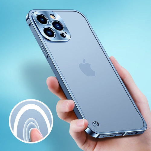 Magnetisk deksel for iPhone med metallramme | Luvikno