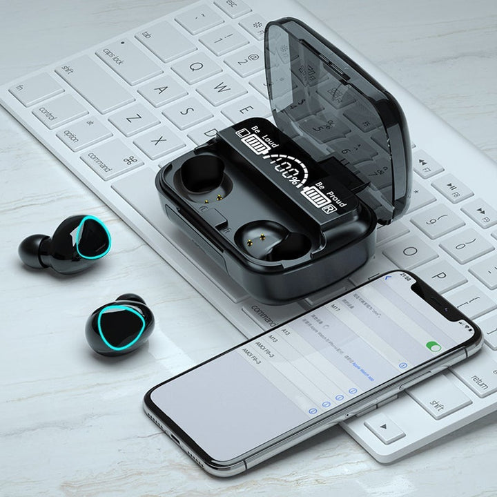 Luvikno | TWS Bluetooth 5.1 Stilige trådløse Bluetooth-hodetelefoner