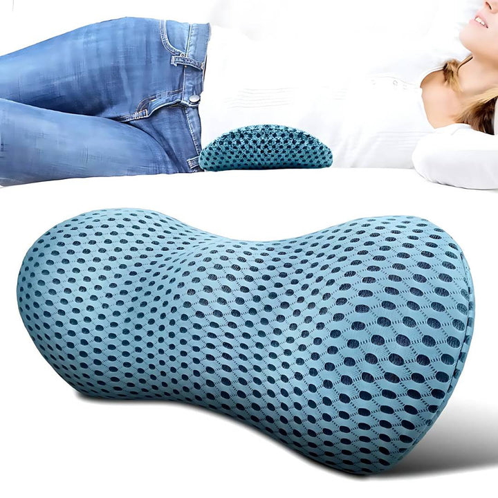 ComfortWave Lumbal Støttepute | for Lindring av Lændesmerter - Ergonomisk Design for Kontor - Kjøring og Hjemmebruk Luvikno