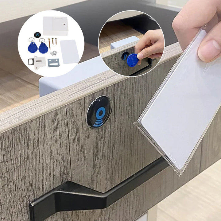 Elektronisk skap lås DIY for tre skuffeskap | Luvikno