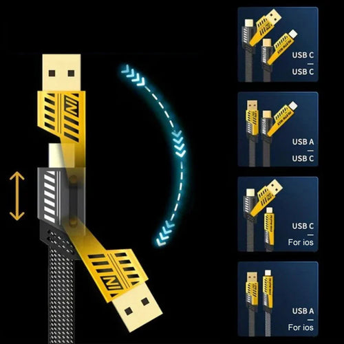 4 i 1 PD 65W Rasklade Kabel🔥Kjøp 2, få 1 gratis🔥 | Luvikno