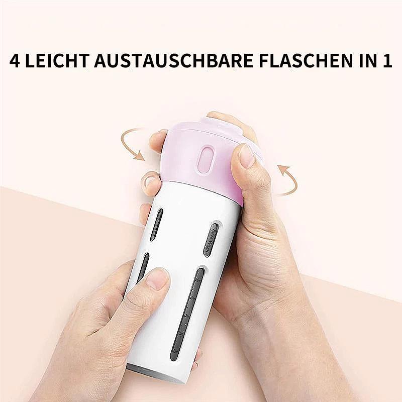 4-i-1 Reisedispenser for Lotion, Sjampo, Gel, osv. | Luvikno