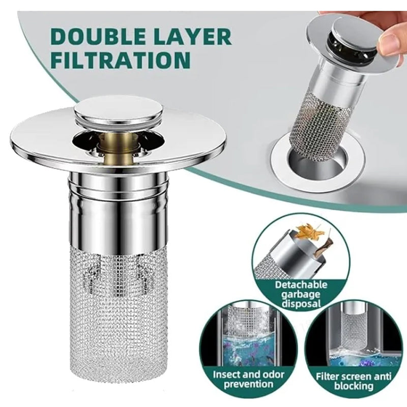 Rustfritt Stål Gulvavløpsfilter | Luvikno