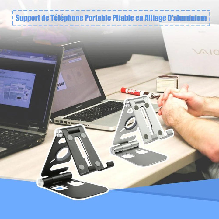Multi-Fold Smartphone Stand i Aluminiumlegering | Luvikno