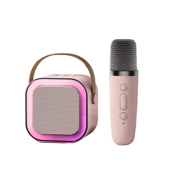 Mini karaoke maskin med trådløse mikrofoner | Luvikno