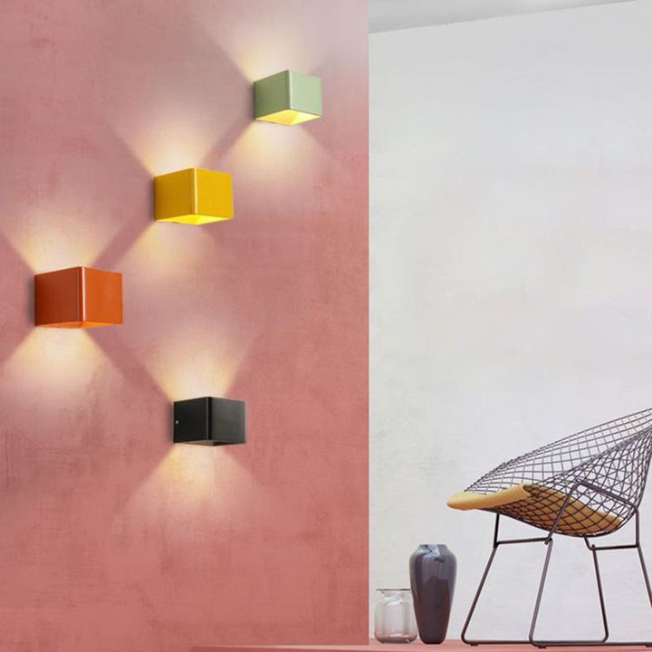 Imogen Moderne Firkantet Vegglampe | Luvikno