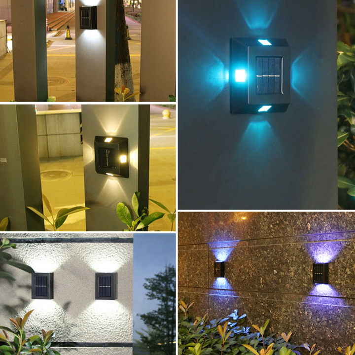 Solarvegglampe for utendørs bruk | Luvikno